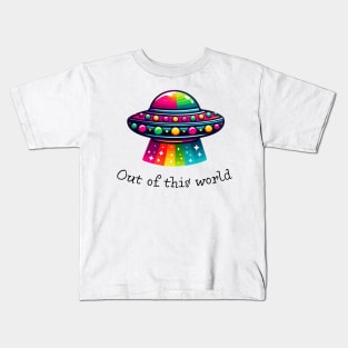 Out of this world alien UFO Kids T-Shirt